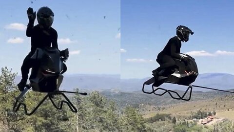 The Volonaut Airbike: a jet-powered, single-rider FLYING MACHINE