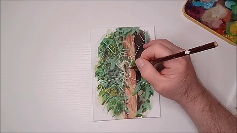 Painting Timelapse: "Garden Spider" by Mark J. Allen