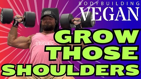 Perfect Your Dumbbell Military Press! | Build Your Shoulders! Thebodybuildingvegan