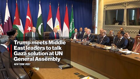 Trump Meets Middle East Leaders to Talk Gaza Solution at UN General Assembly