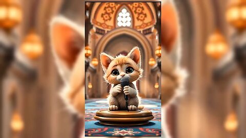 Eid al-Adha Takbir with My Funny Cat – Viral Moment!"