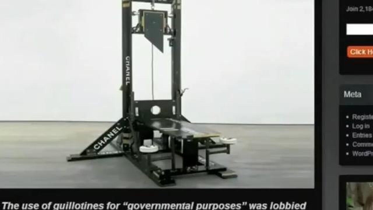 GUILLOTINES BOUGHT BY THE U.S. GOVT.