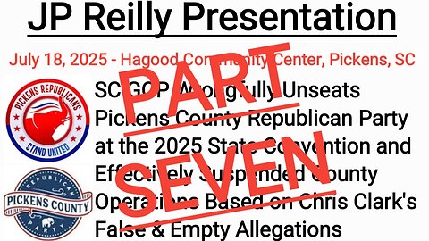 SC GOP Unseats Pickens, Part 7
