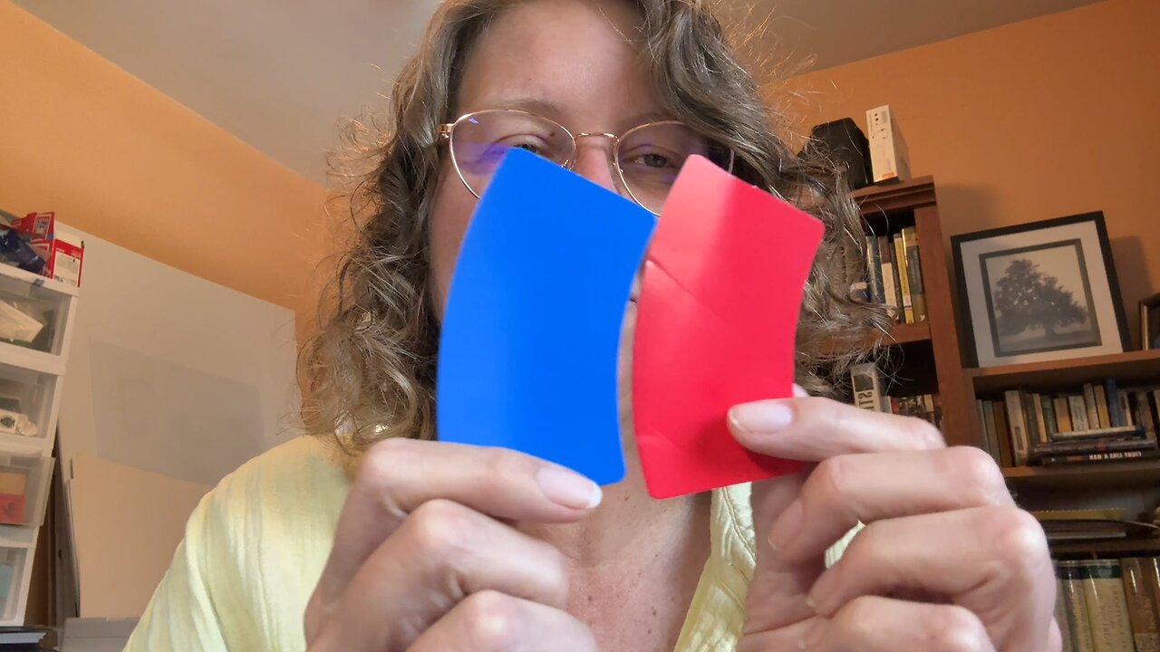 Using the curved Illusion tracts to share the gospel.