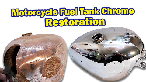 How to Restore The Chrome On A Vintage 65 Year Old Motorcycle Fuel Tank: Step-by-step