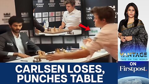 Magnus Carlsen Loses To Gukesh_ Slams Table _ Vantage with Palki Sharma _ N18G