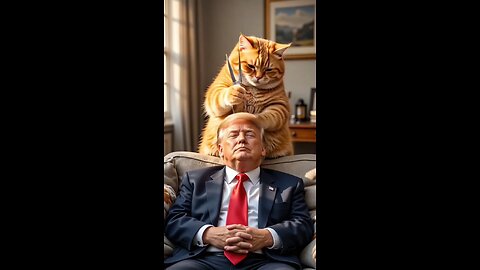 When a Cat Becomes Trump’s Bodyguard… Funniest Adventure Ever! 😂🔥"
