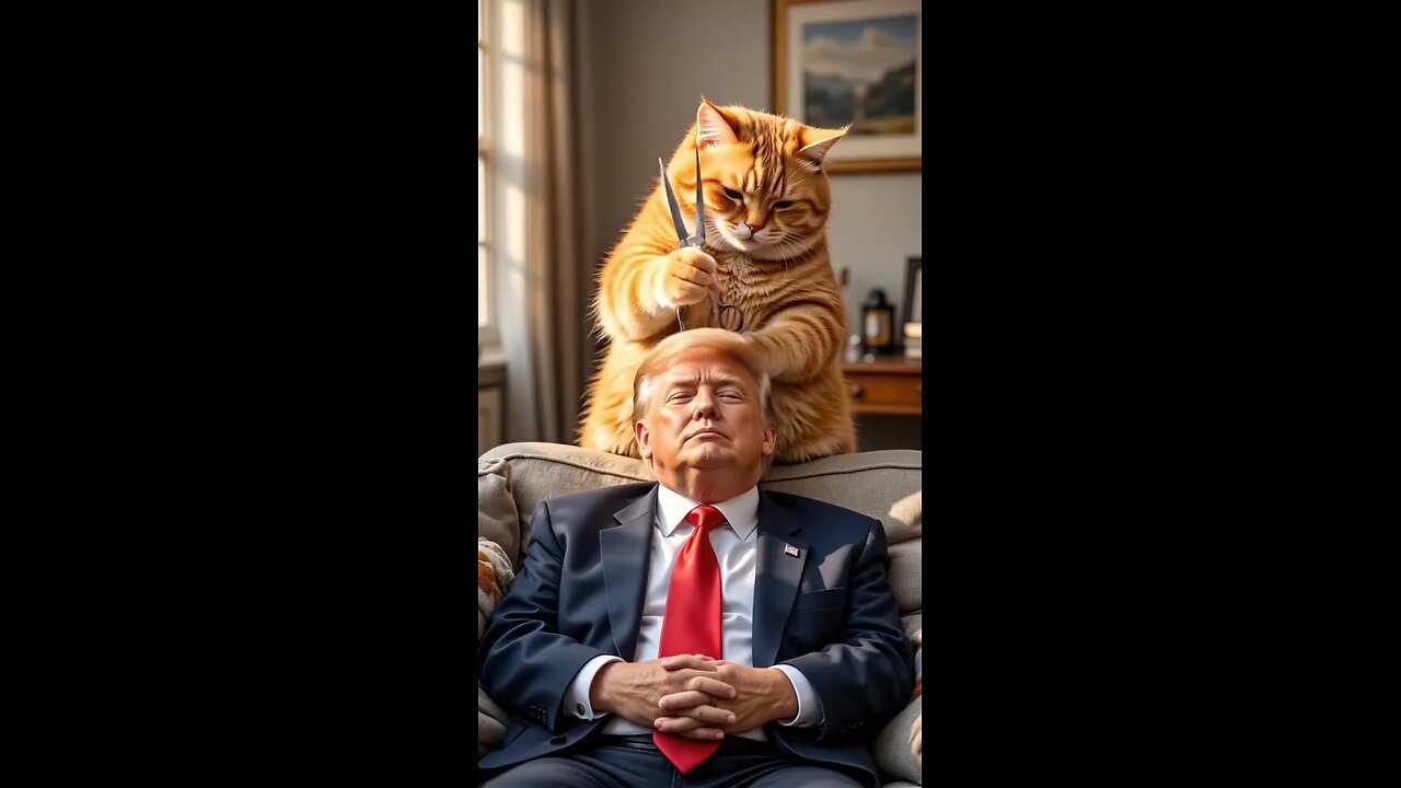 When a Cat Becomes Trump’s Bodyguard… Funniest Adventure Ever! 😂🔥"