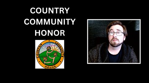 Political Parties are the problem, Country Community Honor can be the solution.