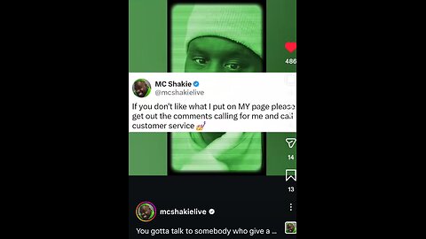 MCSHAKIE HAS A MESSAGE FOR THE PEOPLE THAT BE COMMENTING ON HIS POST