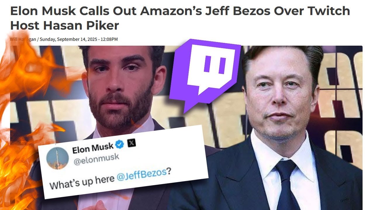 Elon Musk Could END Twitch?! Tells Jeff Bezos to BAN Hasan! | Clownfish TV