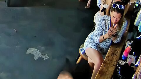 Candid Sexy Smoking Woman 755