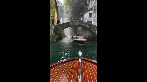 Fun ride on wooden boats