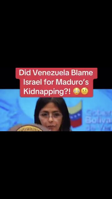 Venezuela Blames Israel For The Attack