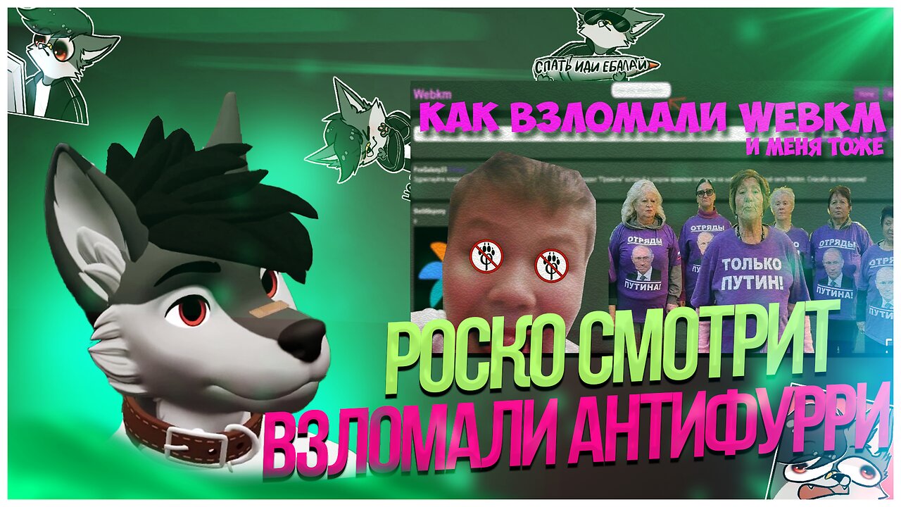 🐺 Роско смотрит foxgalaxy23 - Как меня взломали Анти-фурри и Патриоты России