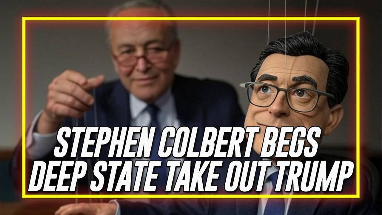BREAKING VIDEO: Watch Stephen Colbert Beg The Deep State To Take Out President Trump