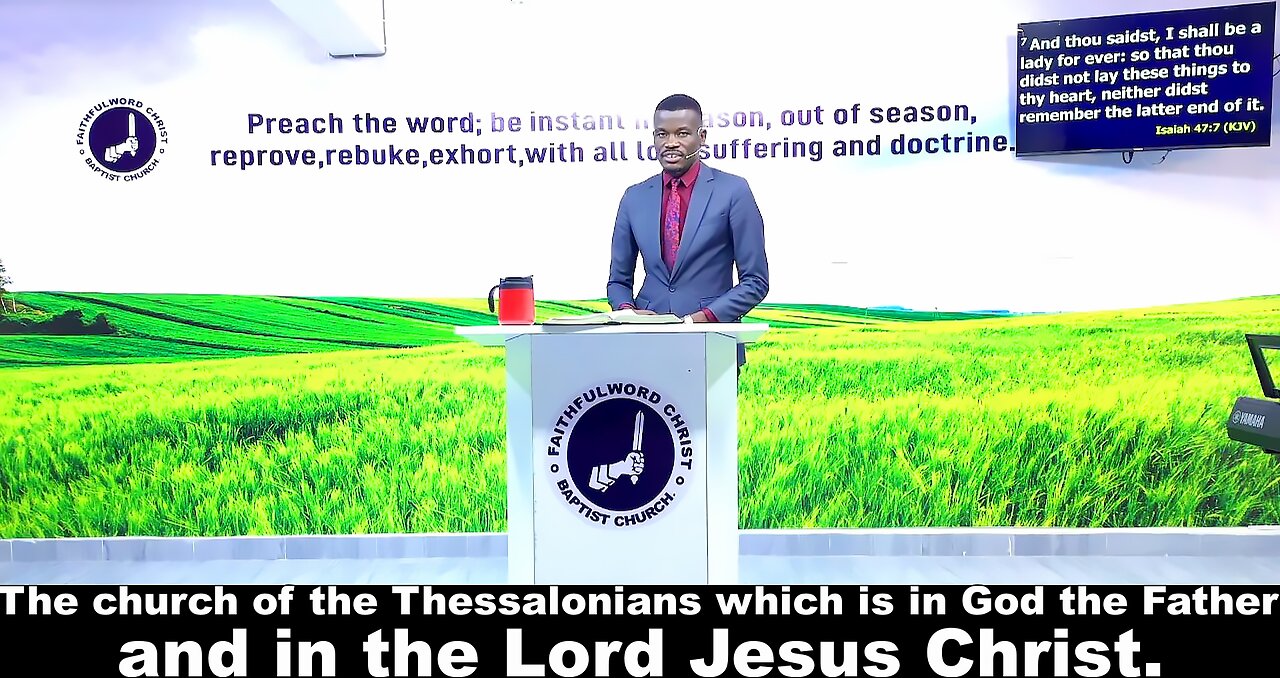 The church of the Thessalonians which is in God the Father and in the Lord Jesus Christ.