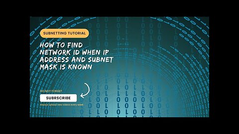 How to Find Network ID When IP Address and Subnet Mask is Known