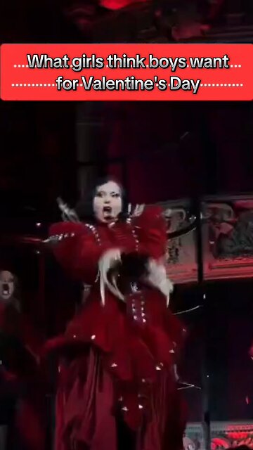 Girls don't know what boys want for Valentine's Day! all we want is burning 'Baal' statue.🐂🔥❤️