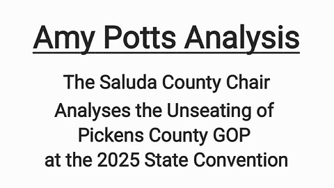Saluda County Chair - Pickens Analysis
