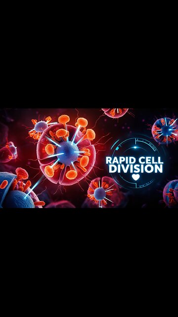 Human Lung Cancer Cells Dividing Rapidly Under the Microscope 😱🧬