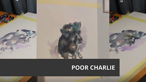 charlie watercolor painting