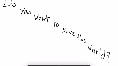 Always saving the world