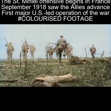 American Forces Crossing Barbed Wire at St. Mihiel 1918