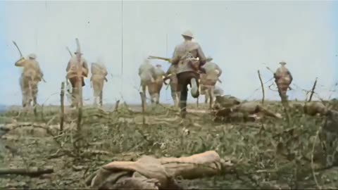 American Forces Crossing Barbed Wire at St. Mihiel 1918
