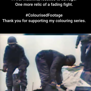 Steel Trophy US Forces Retrieve a Captured Tank #ColourisedHistory