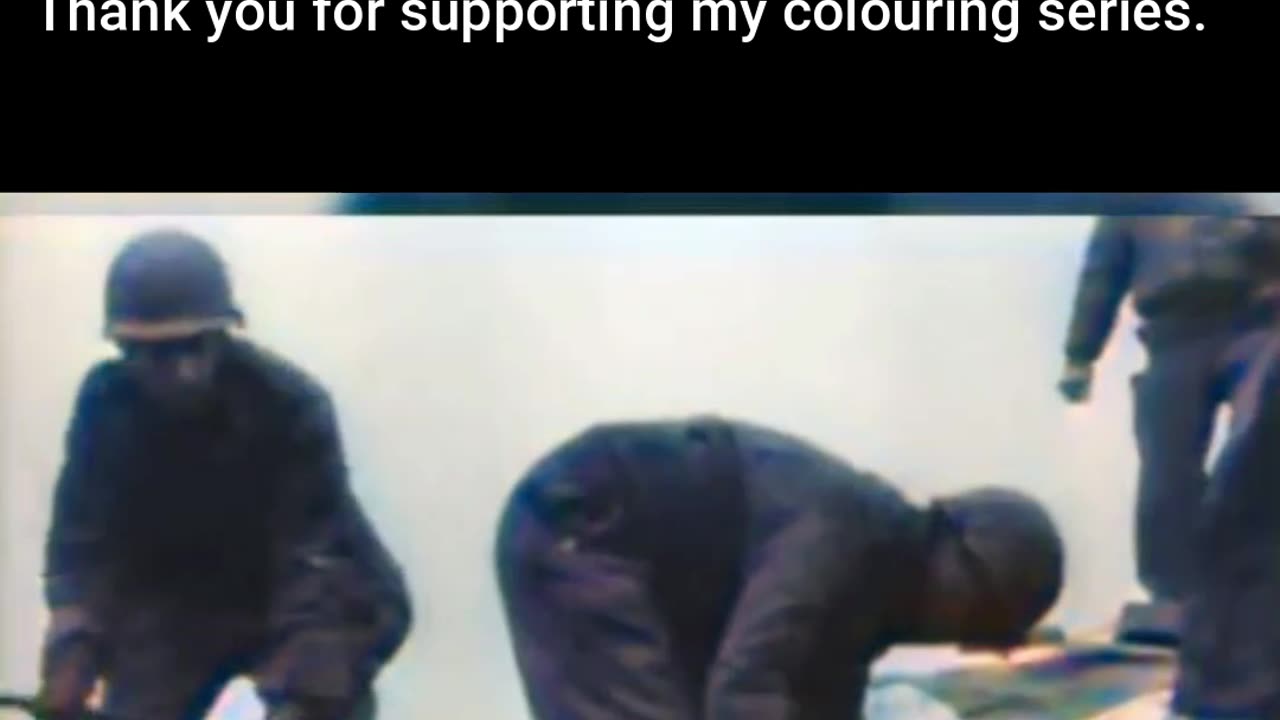 Steel Trophy US Forces Retrieve a Captured Tank #ColourisedHistory