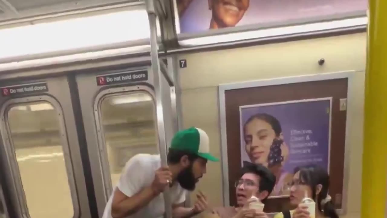 The subway is definitely not safe.