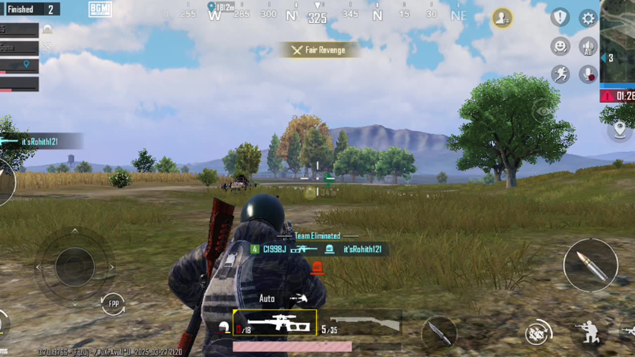 I am playing pubg game