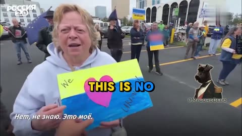 🇺🇸🇺🇦 These NGO protestors don’t even know the Ukranian flag