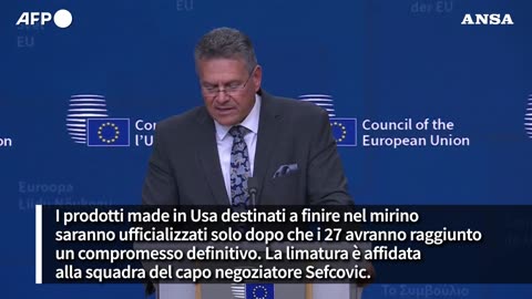 NOTIZIE DAL MONDO Guerra commerciale,ecco le contromisure su cui lavora l'UE i dazi del 30% sono dati dagli USA a TUTTI i 27 Paesi dell'UE e la trattativa la farà l'UE non conta nulla quello che dicono i singoli Stati