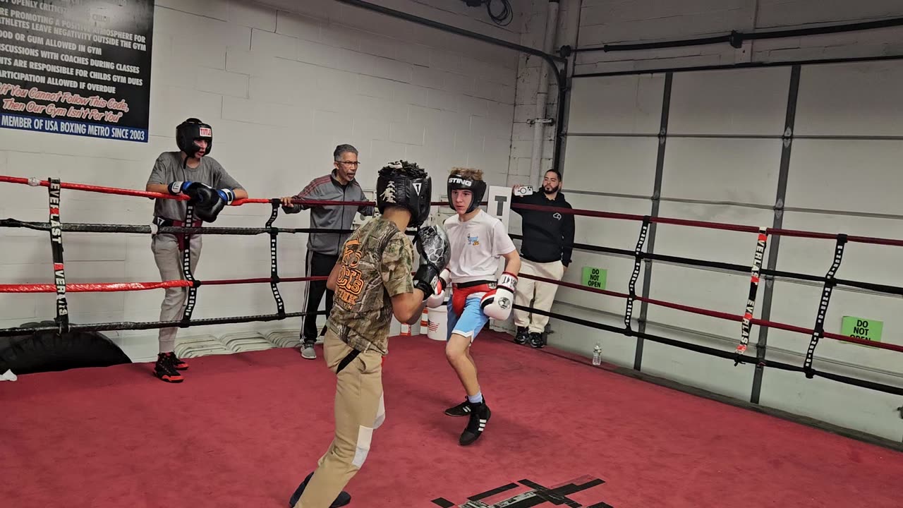 Joey sparring Jacob 2. 4/1/25