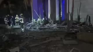 Destruction in Tel Aviv