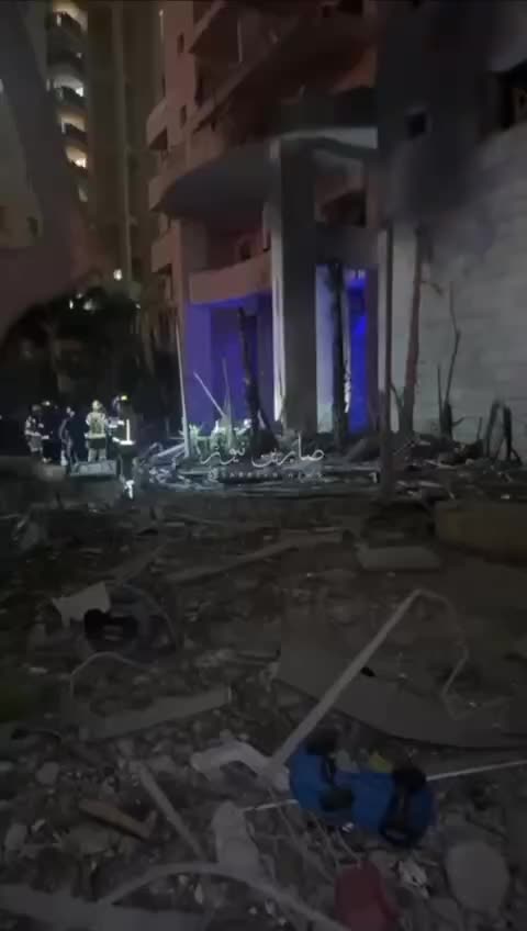 Destruction in Tel Aviv