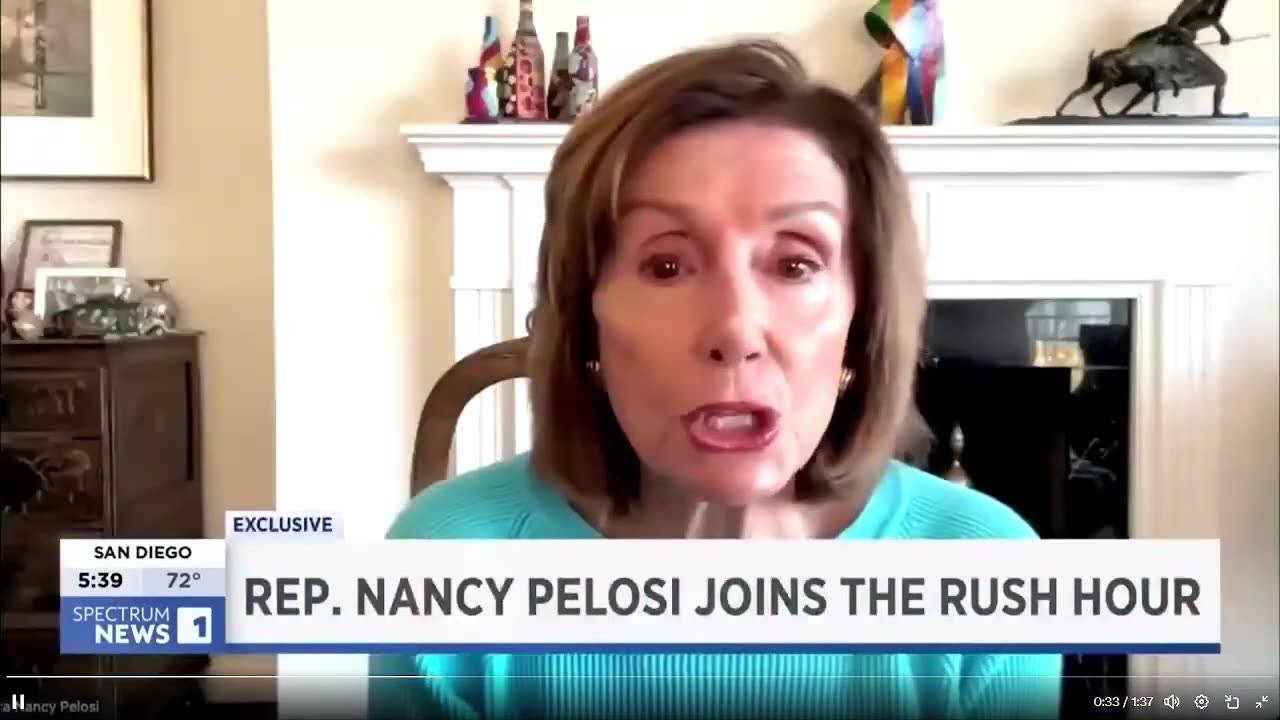 🚨 MỚI: Nancy Pelosi *HOẢNG LOẠN* khi nhìn thấy Trump trên mà n hình trong cuá»™c phá»ng vấn 🤣😂🤣ðŸ˜