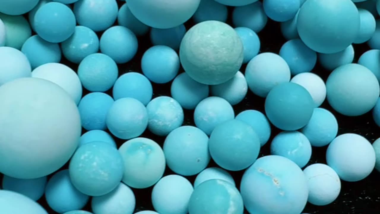 20250714-2 Natural Original Turquoise Bead: Luminous Geological Raindrop