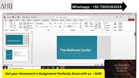 PowerPoint Chapter 2: Simulation Exam, The Wellness Center, Pearson SIM/MyLab IT