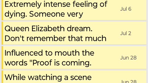 Screen Recording of Prophetic Message I Wrote in Note App