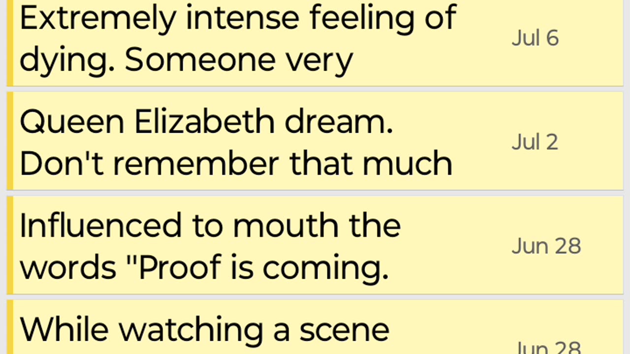 Screen Recording of Prophetic Message I Wrote in Note App