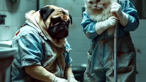 Broken heart cat