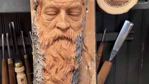 Sculpture made of wood