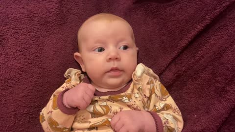 Baby Kayla Day 61: First Time Sitting Up!