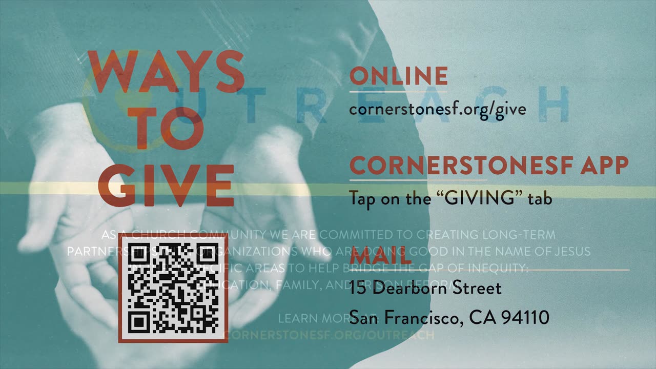Hope For Our Tomorrows | CornerstoneSF Online Service