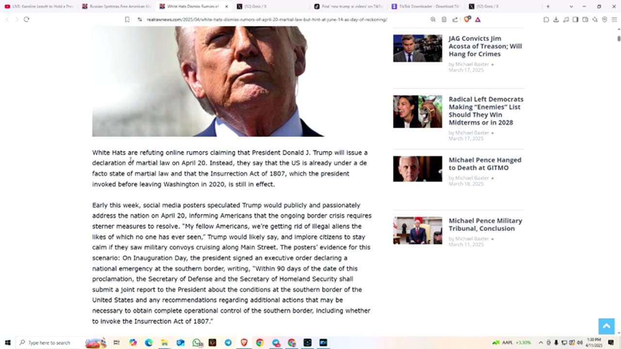 SARGE - FRI-YAY REDPILL CABAL CAUGHT $50 TRILLION SEIZED, TRUMP 3RD TERM, CCP DONE 4-11-25