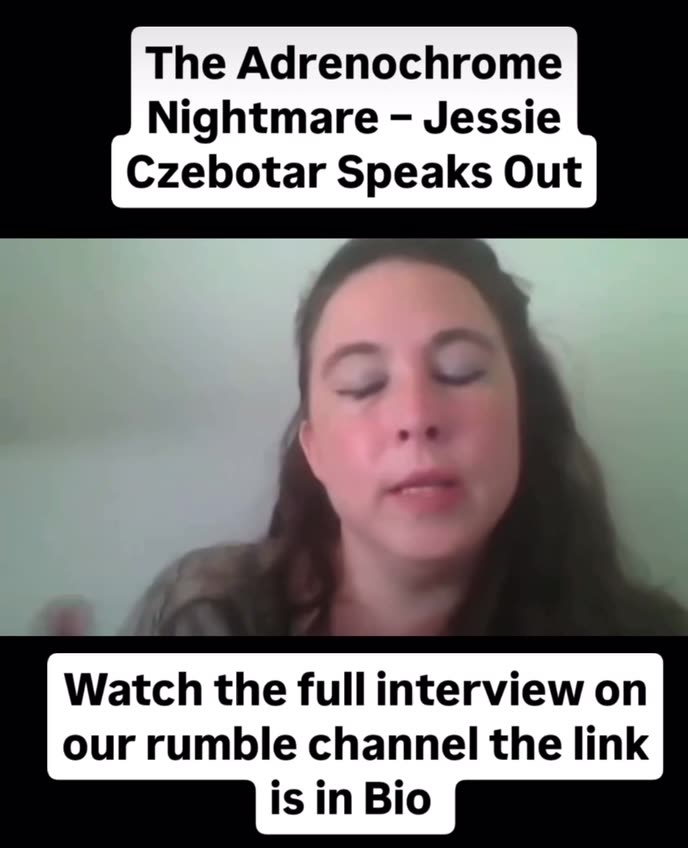 JESSIE CZEBOTAR SPEAKS ABOUT HUMAN CHILD HUNTS