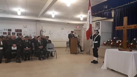 Nipigon remembrance day 2019 - Kenneth Jones